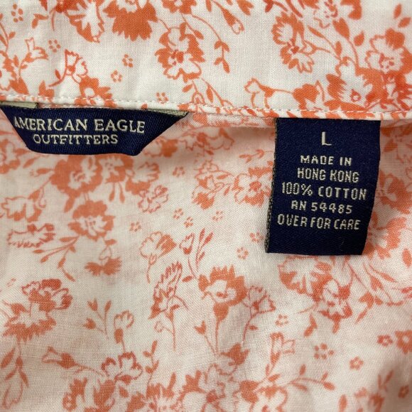 American Eagle Outfitters Floral Snap Button Cowgirl Top Size L - Picture 13 of 14